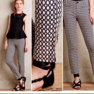 Anthropologie Cartonnier Charlie Mosaic Pants Sz 4